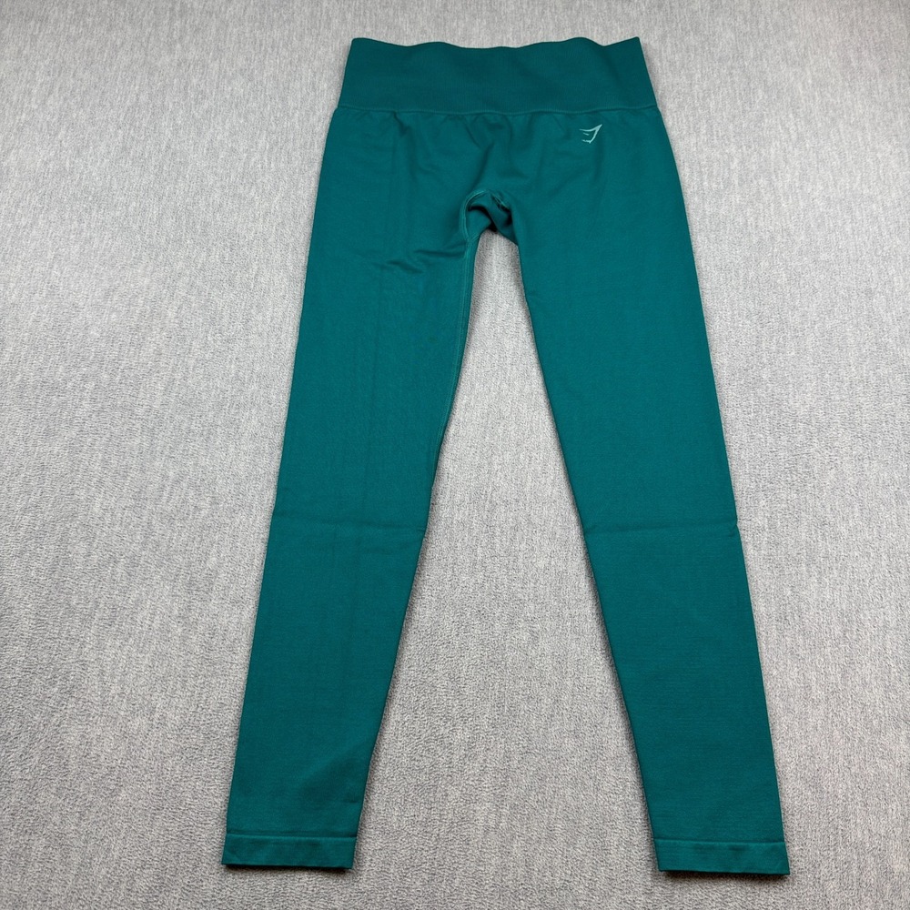 Gymshark Leggings Women XS Green Vital Seamless 2.0 Stretch Workout Training Gym